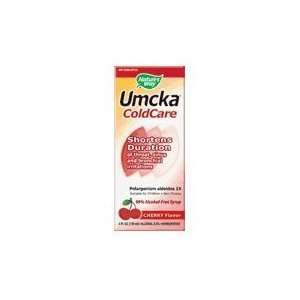 Natures Way 99% Alcohol Free Umcka ColdCare Syrup   Cherry Flavor (4 