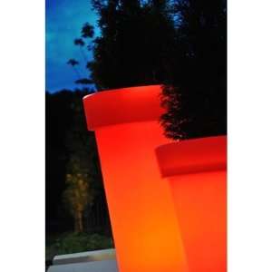  Tera Lux Illuminated Planter in Coral Size Large Patio 