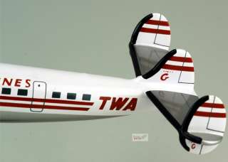 121 Constellation TWA Wood Desktop Airplane Model  