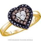 Ladies 1/10 Ct TW Diamond Ring Heart Shape Design in 14