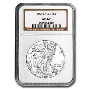  2004 Silver American Eagle (NGC MS 69) 