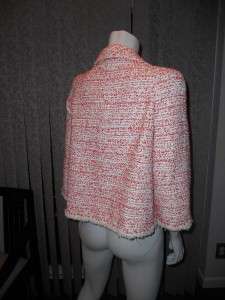 CHANEL Runway 11P Fantasy Tweed Fringe Jacket Blazer Skirt Suit Set 42 