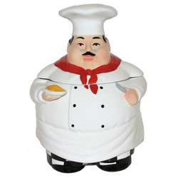 Plump Chef Hand painted Large Cookie Jar  