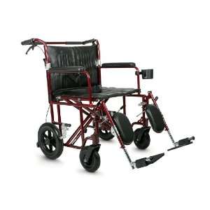 Transport Wheelchair Freedom Plus 22 Heavy Duty Wide 