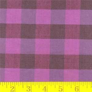  45 Wide Juicy Plaid Violet/Grape Fabric By The Yard 