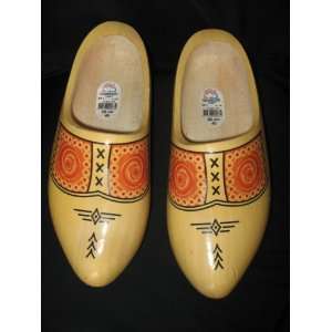   Traditional Farmer Yellow Dutch Wooden Shoes 26 cm 40 Toys & Games