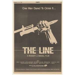  1980 The Line Movie Promo Trade Print Ad (Movie 
