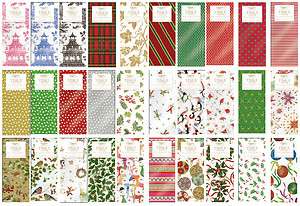 Printed Patterned Tissue Wrapping Paper designer 4 sheets   30 designs 