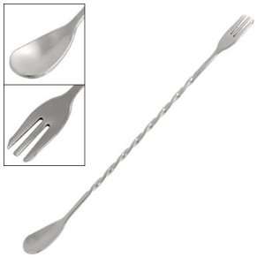  Amico 9 Long Twisted Handle Fork Tip Cooking Mixing Spoon 
