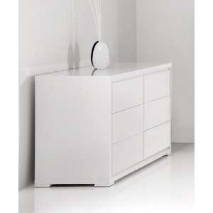  Double Dresser by Mobital   High Gloss White (Frost DD 