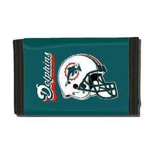  Miami Dolphins Nylon Tri Fold Wallet *SALE* Sports 