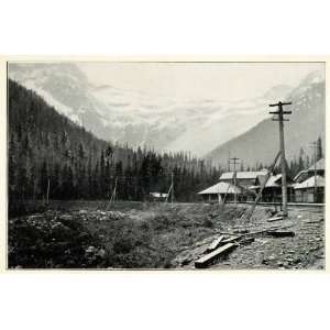   House Station National Park Railroad Canada   Original Halftone Print