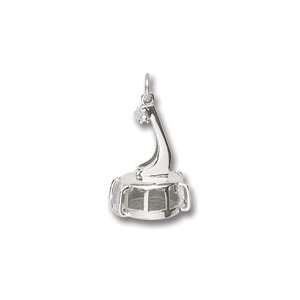  Rembrandt Charms Ski Tram Charm, Sterling Silver Jewelry