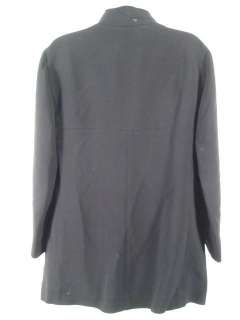 MOSCHINO Black Polyester Suit Jacket Coat Blazer Sz 10  