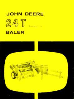 John Deere 24T 24 T Baler Operators Service Manual JD  