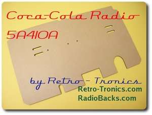 Reproduction Radio Back Coca Cola Cooler 5A410A  