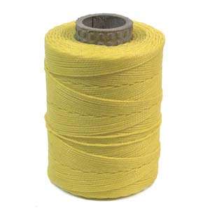 Yellow Waxed Polyester Cord Thread Jewelry 116yd  