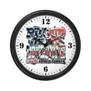  Wall Clock Proud Of My Loved One In The US Military Armed 
