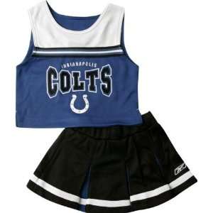  Indianapolis Colts Girls Toddler 2 Pc Cheerleader Jumper 