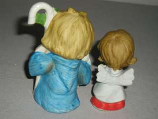   Christmas Lefton Shepherd Child w/ lamb & Angel Figurines  