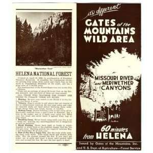   of the Mountains Wild Area Brochure 1950 Montana 