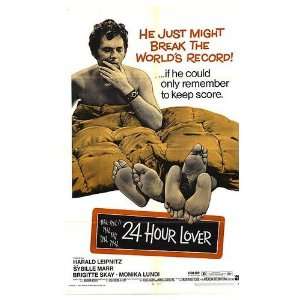  24 Hour Lover Original Movie Poster, 27 x 41 (1970 