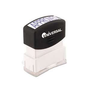   MESSAGE STAMP, APPROVED, PRE INKED/RE INKABLE, BLUE