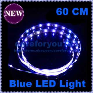 New Cool Flexible Blue 15 LED SMD Waterproof Car Light Strip  