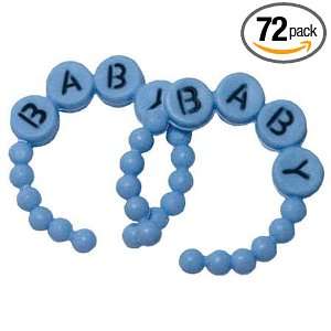  Blue Baby Bracelet Baby Shower Favors   Pkg of 72 Health 