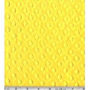  60 Wide Minky Cuddle Dimple Dot Canary Fabric By The 