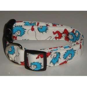   Dr. Seuss Thing One 1 & Two 2 Dog Collar X Large 1 