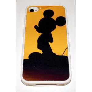 White Silicone Rubber Case Custom Designed Mickey Mouse iPhone Case 