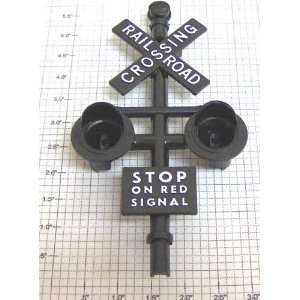  Lionel 600 262 10 RR Crossing Post W/Stop Sign Patio 