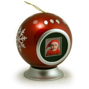   Inch Digital Photo Frame (Christmas Ornament, Red)