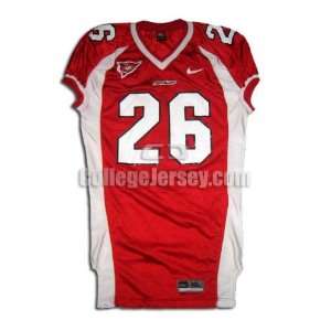  Red No. 3 Game Used Miami Ohio Nike Football Jersey (SIZE 