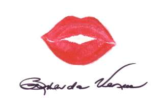 BRENDA VENUS Signed Red Lips  
