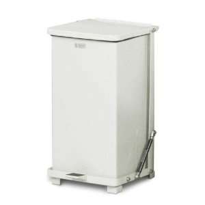   Quiet Step Can White Waste Receptacle QST12EPLWH