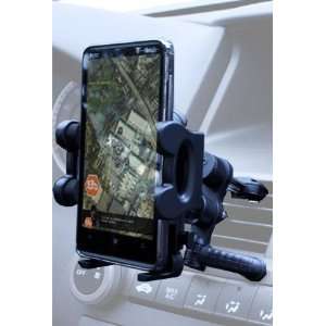   Car Holder with Car Vent Attachment   Black Cell Phones & Accessories