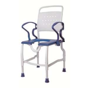  Zwickau Shower Chair in Grey / Blue
