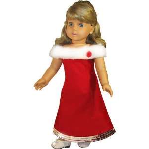  Red Velvet Holiday Doll Dress Or Special Occasion Dress 