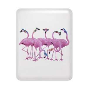  iPad Case White Cool Flamingos with Sunglasses Everything 
