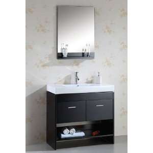  Virtu MS 555 36 Porcelain Countertop Vanity W/ Mirror in 