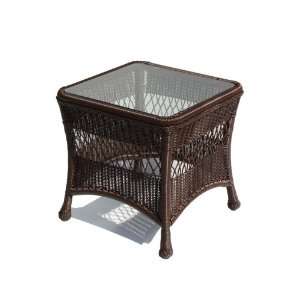  Princeton Outdoor Wicker End Table (Shown In Chocolate 