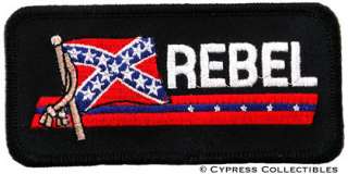 REBEL FLAG EMBROIDERED PATCH CONFEDERATE DIXIE SOUTHERN  