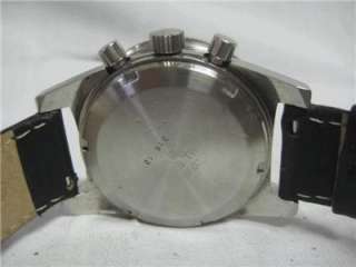 Vintage Mens Wakmann Incabloc Chronograph Swiss Made All Steel Watch 