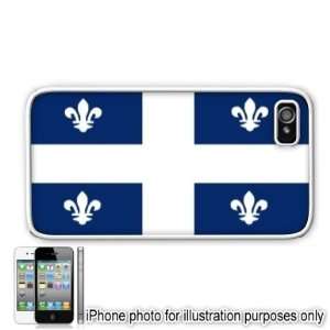  Quebec Canada Flag Apple Iphone 4 4s Case Cover White 