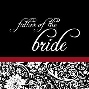  Damask Beauty Father of the Bride Button