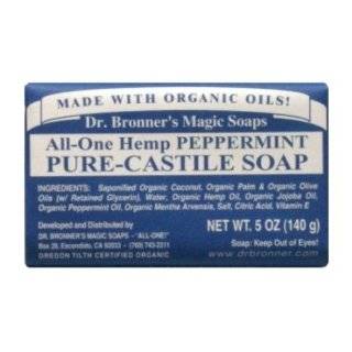   Dr. Bronner   Organic Almond Castile Soap Bar, 5 oz bar soap Beauty