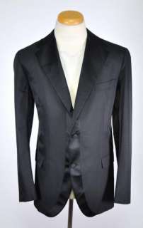 Authentic $3545 Gianfranco Ferre Black Silk Wool Sport Coat Blazer US 