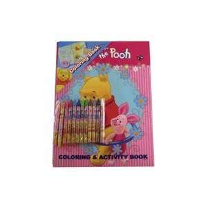 Disney Winnie the Pooh Coloring Book & 12 Crayon Set  Toys & Games 